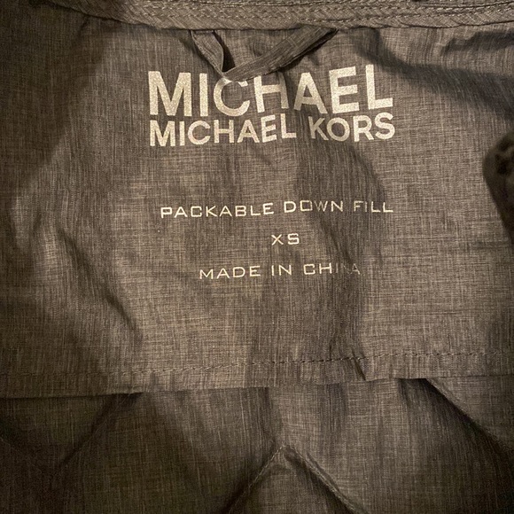 MICHAEL Michael Kors Down Fill Dark Grey Vest - Picture 3 of 3